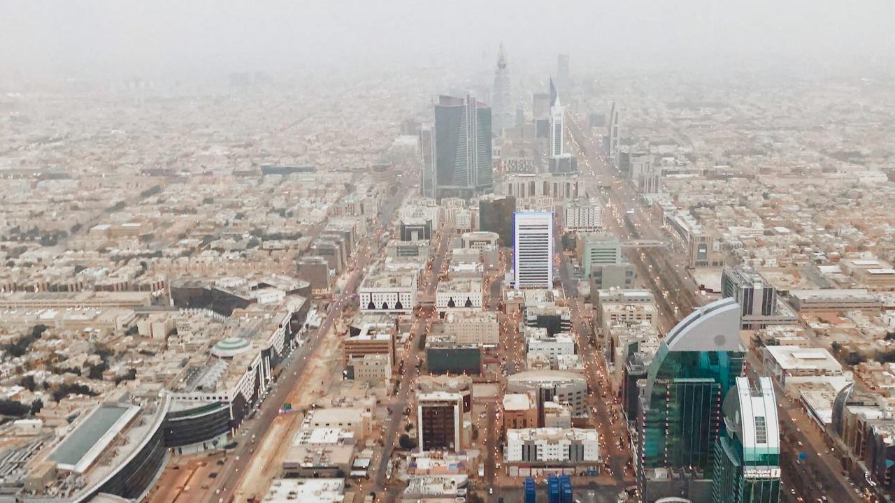 aerial fooge of a city