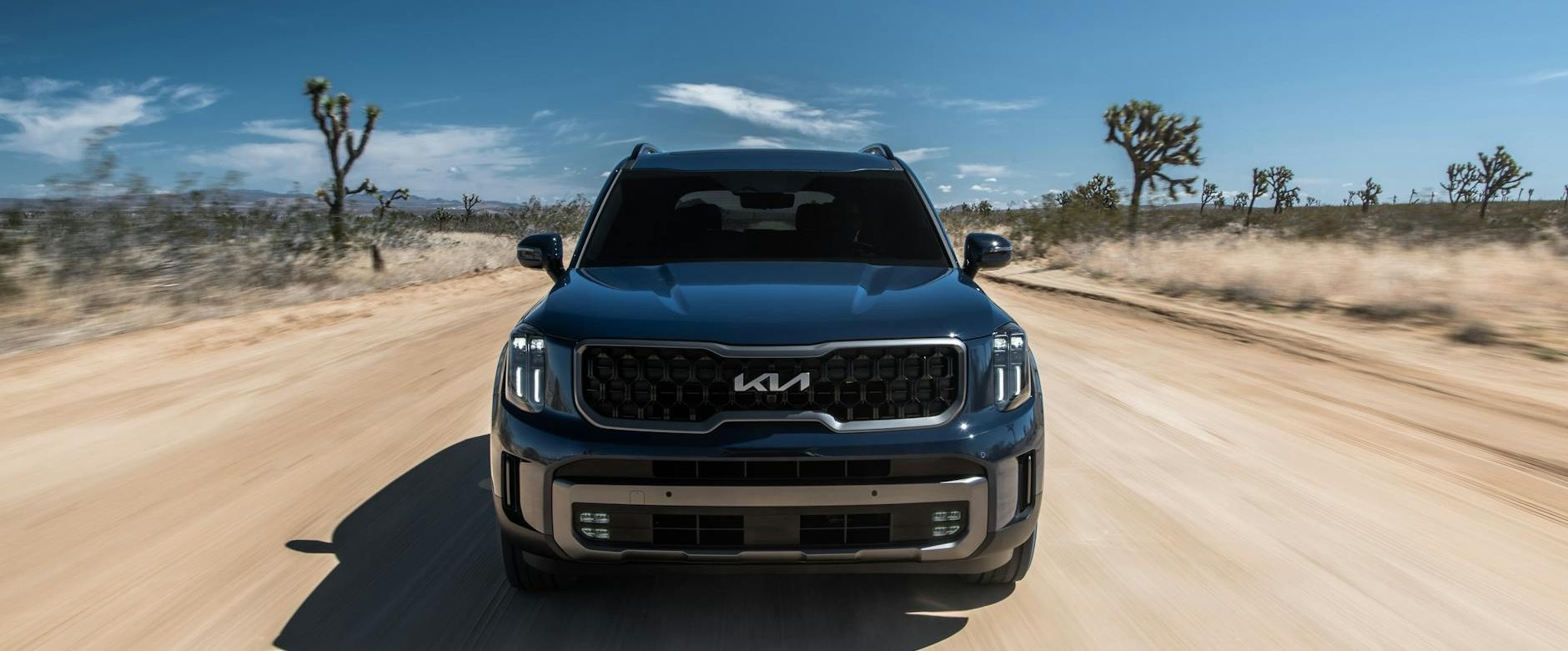 car in desert