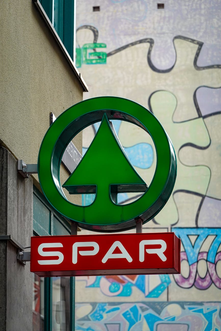 spar signage hanging on a wall