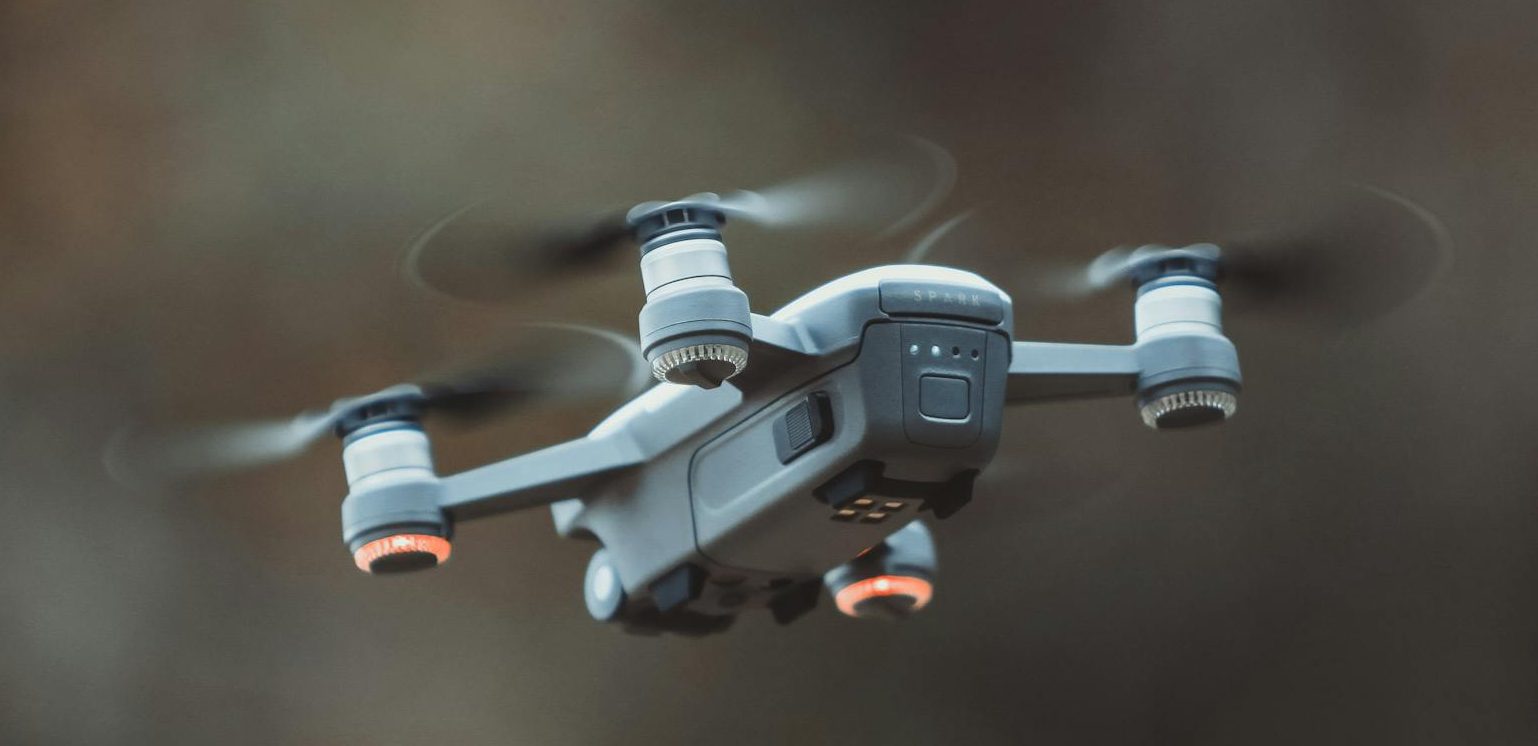 grey quadcopter drone