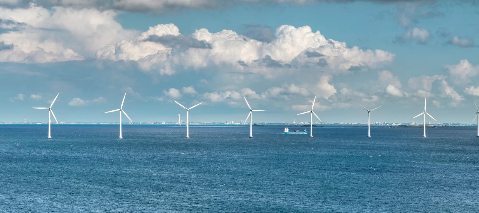 wind turbines in the sea