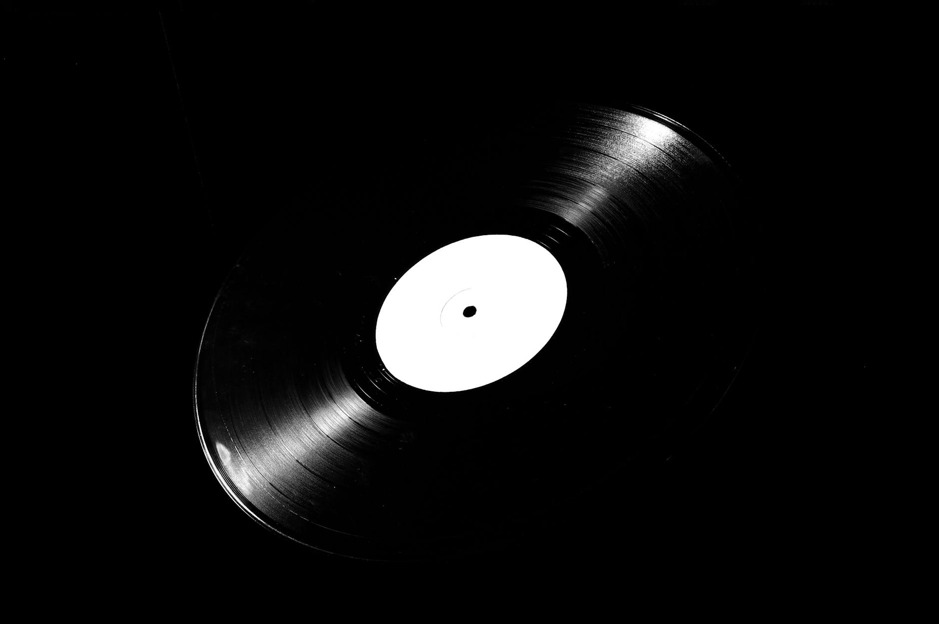 black vinyl disc